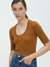 将图片加载到图库查看器,Eva Merino U-neck Top