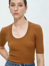 将图片加载到图库查看器,Eva Merino U-neck Top