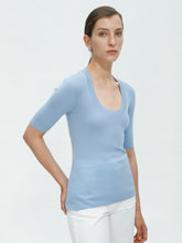 将图片加载到图库查看器,Eva Merino U-neck Top