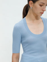 将图片加载到图库查看器,Eva Merino U-neck Top