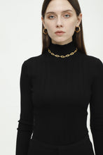 将图片加载到图库查看器,NARANO Wool Waffle Knit Turtleneck