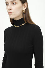 将图片加载到图库查看器,NARANO Wool Waffle Knit Turtleneck