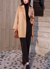 Cargar imagen en el visor de la galería, ÀIMAI Bathrobe Cropped Cashmere Wool Coat