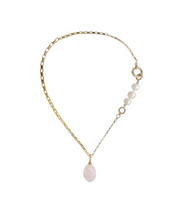将图片加载到图库查看器,Natural Pink Crystal Irregular Necklace