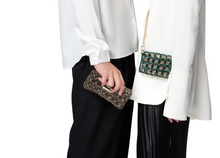 将图片加载到图库查看器,Luxe Hand-Woven Crystal Bag