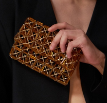 将图片加载到图库查看器,Luxe Hand-Woven Crystal Bag