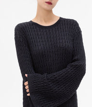 Load image into Gallery viewer, Elegance Wool Cable Knit Dress
