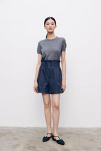 Charger l&#39;image dans la galerie, Luxe Merino Wool and Mulberry Silk Round Neck Knitted Short Sleeve
