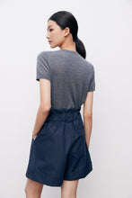 将图片加载到图库查看器，Luxe Merino Wool and Mulberry Silk Round Neck Knitted Short Sleeve
