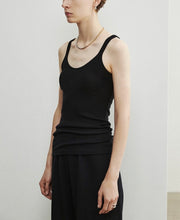 画像をギャラリービューアに読み込む, Tara Super Fine Merino Wool Thin Strap Tank Top
