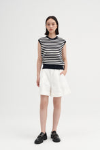 Load image into Gallery viewer, ÀIMAI French Classic Merino Wool Blue and White Striped Knit Vest
