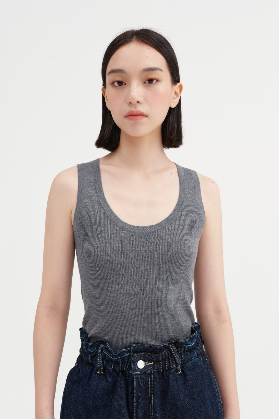 ÀIMAI Ultra-Fine Merino Wool and Silk Knit Vest