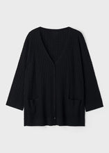 Load image into Gallery viewer, Deluxe Mini Cable Merino Wool Knit Cardigan
