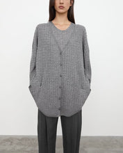 Load image into Gallery viewer, Deluxe Mini Cable Merino Wool Knit Cardigan
