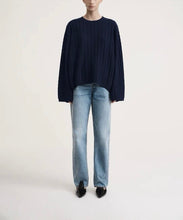 Load image into Gallery viewer, Cable Knit Cashmere Wool Sweater
