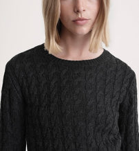 Load image into Gallery viewer, SHARON Cable Knit Cashmere and Silk Sweater
