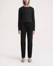 画像をギャラリービューアに読み込む, SHARON Cable Knit Cashmere and Silk Sweater
