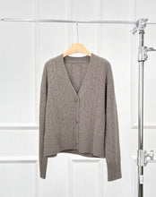 Load image into Gallery viewer, Monet Wool and Cashmere Cable Knit Cardigan
