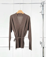 Load image into Gallery viewer, KAY Cashmere and Wool Belted Cardigan
