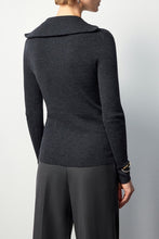 Cargar imagen en el visor de la galería, Felix Merino Wool Zip-Up Knit Long Sleeve
