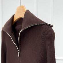 Cargar imagen en el visor de la galería, Felix Merino Wool Zip-Up Knit Long Sleeve
