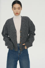 Cargar imagen en el visor de la galería, Melange Wool Open Cardigan
