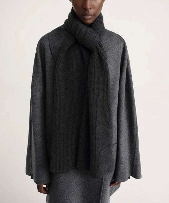 SIGNATURE Wool-Cashmere Oversized Scarf