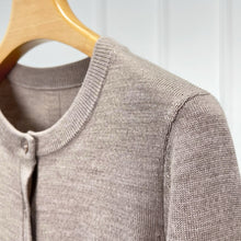 将图片加载到图库查看器，KOW Merino Wool Round-Neck Cardigan
