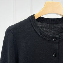 将图片加载到图库查看器，KOW Merino Wool Round-Neck Cardigan
