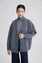 Load image into Gallery viewer, COMFY Wool V-Neck Cocoon Cardigan
