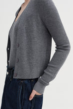 Load image into Gallery viewer, KOW Merino Wool-Silk V-Neck Cardigan
