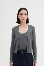 将图片加载到图库查看器，KOW Merino Wool-Silk V-Neck Cardigan
