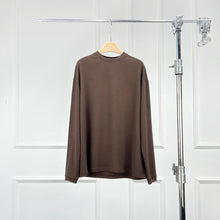Cargar imagen en el visor de la galería, ANDREA Acetate Wool Round Neck Long Sleeve T-shirt
