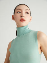 Load image into Gallery viewer, Edith Turtleneck Sleeveless Knit Vest
