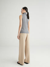 Load image into Gallery viewer, Edith Turtleneck Sleeveless Knit Vest
