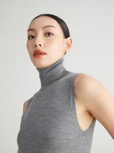 Load image into Gallery viewer, Edith Turtleneck Sleeveless Knit Vest
