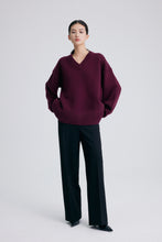 Load image into Gallery viewer, Davion Premium Pure Cashmere V-Neck Sweater — The Geometry of Quiet Strength
