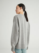 Load image into Gallery viewer, Ophelia Round Neck Heavy Weight Wool Sweater

