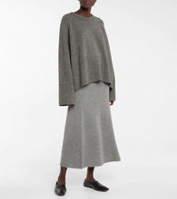 将图片加载到图库查看器，Raglan Cashmere Wool Round Neck Long Sleeves Sweater
