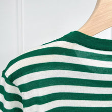 将图片加载到图库查看器，Lisa Striped Knit Extra Fine Merino Round Neck Sweater
