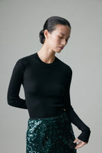 将图片加载到图库查看器，Cindy Pit Knit Extra Fine Merino Sweater
