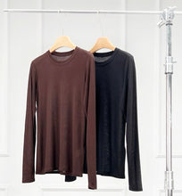 画像をギャラリービューアに読み込む, ÀIMAI Modal-Cashmere Long Sleeve Tee
