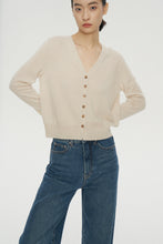 Charger l&#39;image dans la galerie, Grace V-Neck Long Sleeve Premier Cashmere Cardigan
