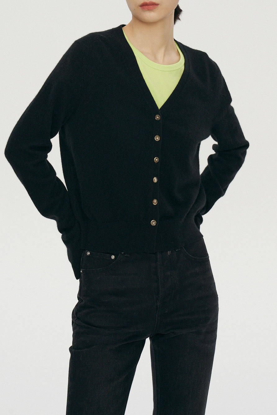 Grace V-Neck Long Sleeve Premier Cashmere Cardigan