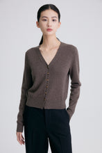 Charger l&#39;image dans la galerie, Grace V-Neck Long Sleeve Premier Cashmere Cardigan
