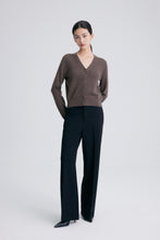 Charger l&#39;image dans la galerie, Grace V-Neck Long Sleeve Premier Cashmere Cardigan
