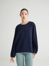 画像をギャラリービューアに読み込む, Arshan Cable Knit Cashmere Sweater
