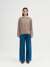 画像をギャラリービューアに読み込む, Arshan Cable Knit Cashmere Sweater
