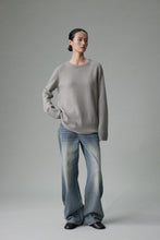 Cargar imagen en el visor de la galería, Sibem Merino Wool Cashmere Round Neck Sweater
