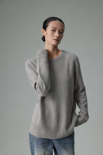 Cargar imagen en el visor de la galería, Sibem Merino Wool Cashmere Round Neck Sweater
